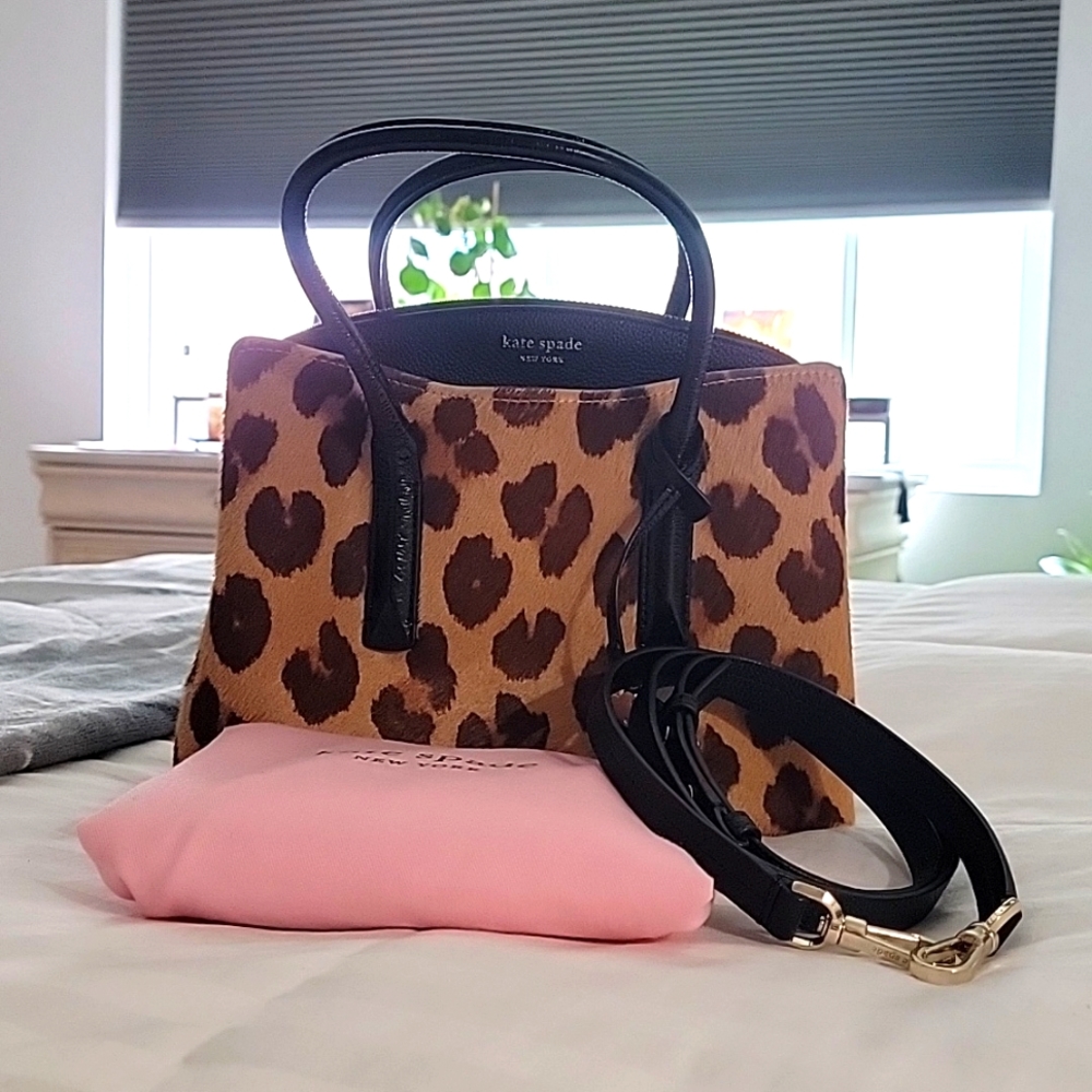 Kate Spade NY Margaux calf hair satchel